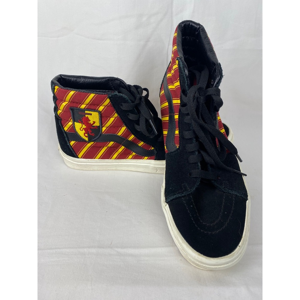 Vans Sk8-Hi Harry Potter Gryffindor Black Red Gold High Top Sneakers Mens 7.5